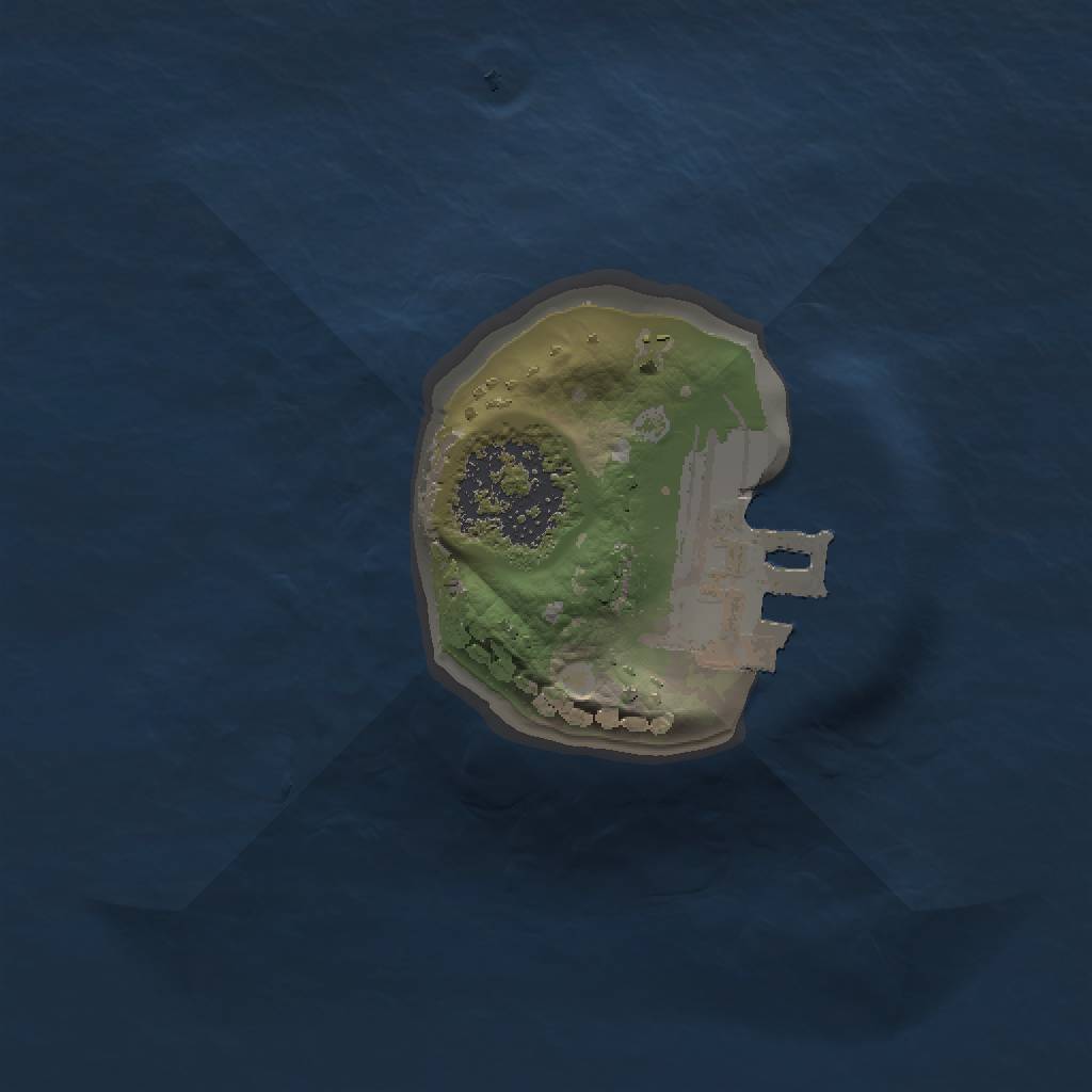 Rust Map: Procedural Map, Size: 1000, Seed: 1917437424, 4 Monuments