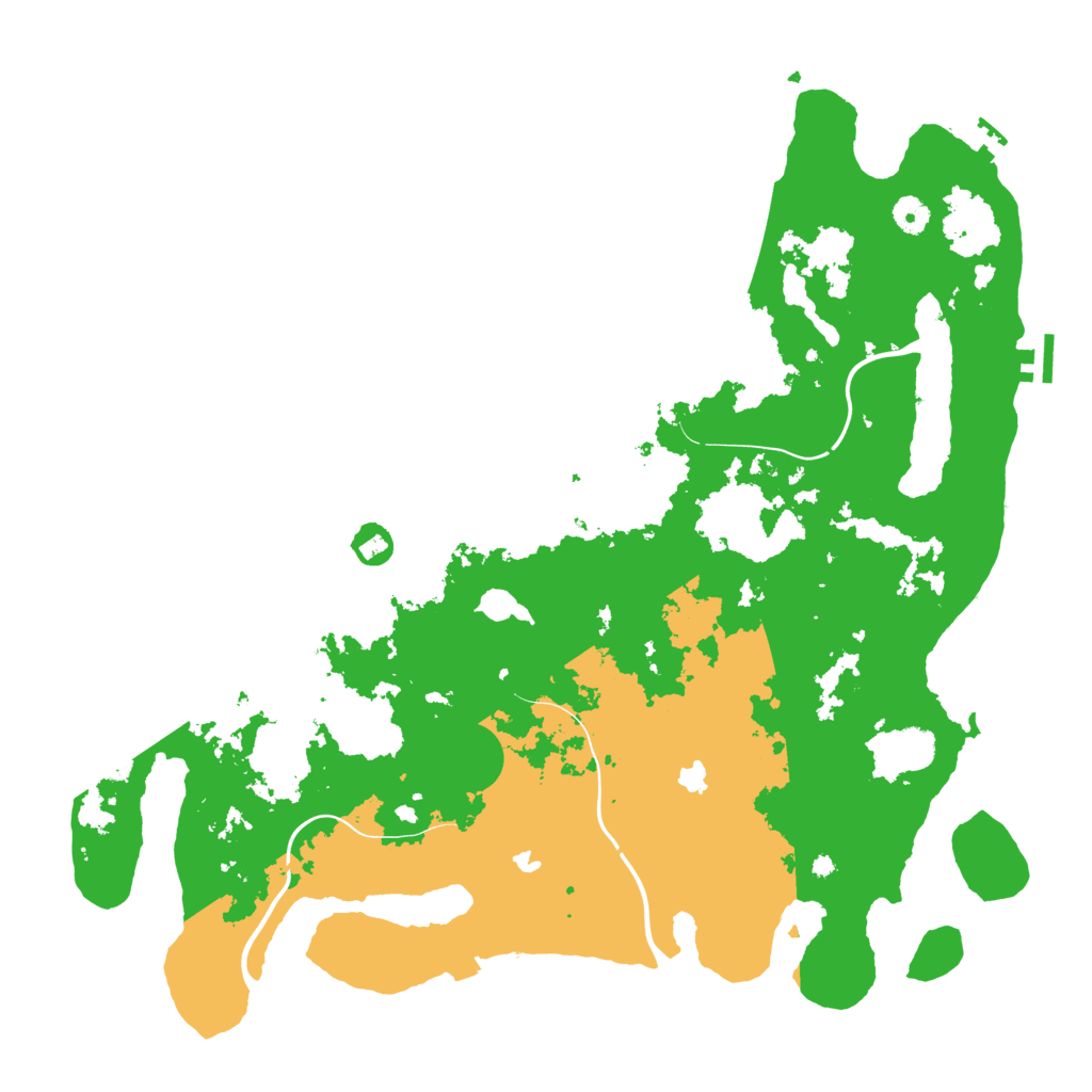 Biome Rust Map: Procedural Map, Size: 4500, Seed: 1468915687