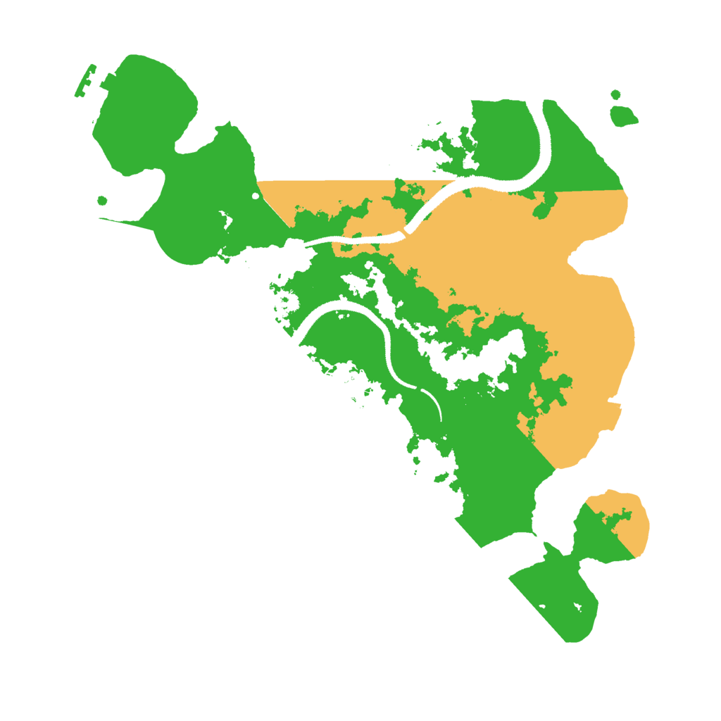 Biome Rust Map: Procedural Map, Size: 3000, Seed: 6666