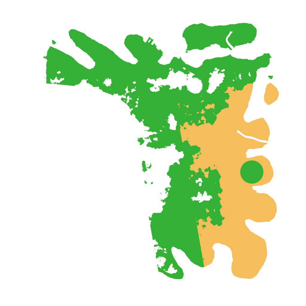 Biome Rust Map: Procedural Map, Size: 3500, Seed: 7007