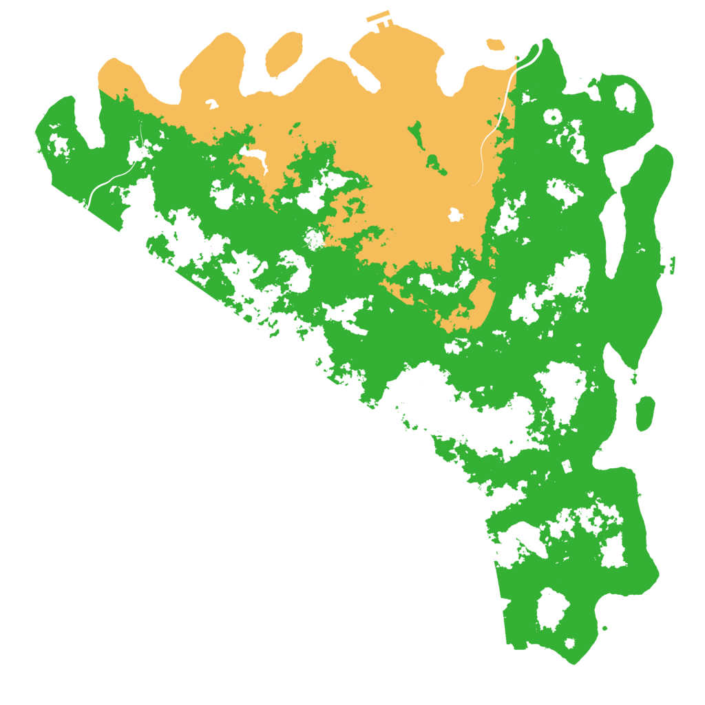 Biome Rust Map: Procedural Map, Size: 6000, Seed: 624948386