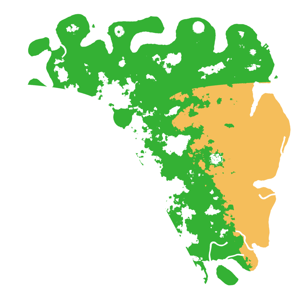 Biome Rust Map: Procedural Map, Size: 4500, Seed: 71068411