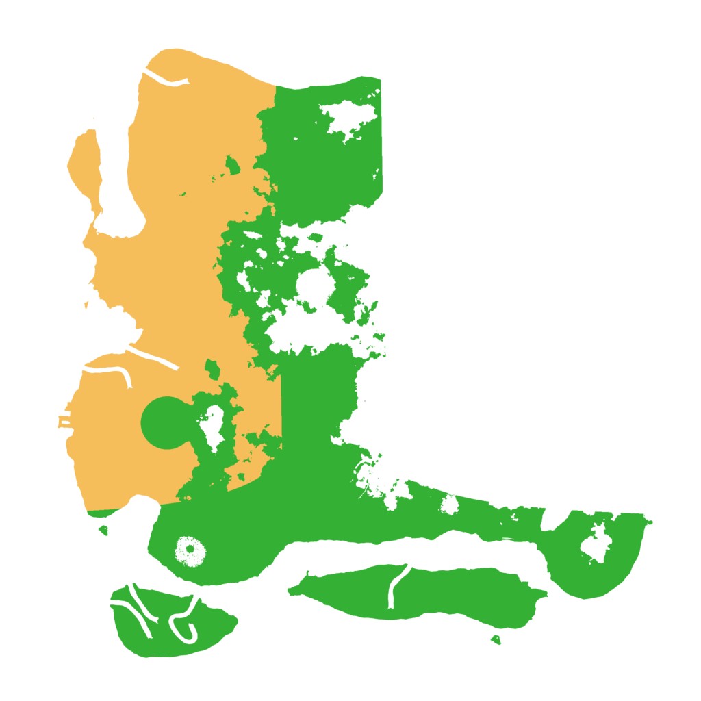 Biome Rust Map: Procedural Map, Size: 3500, Seed: 650438982