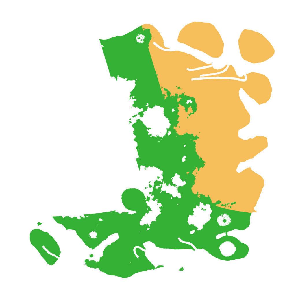 Biome Rust Map: Procedural Map, Size: 3500, Seed: 6421