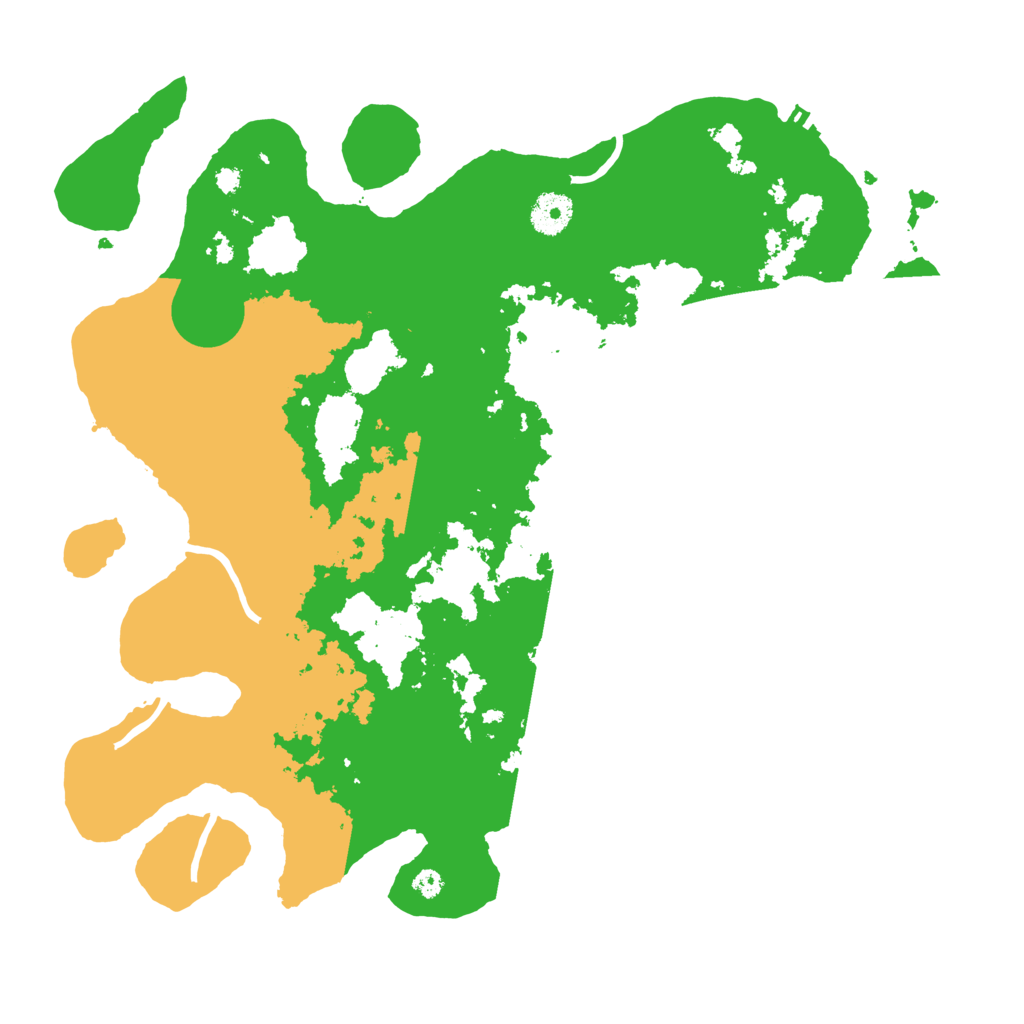 Biome Rust Map: Procedural Map, Size: 3700, Seed: 25456426