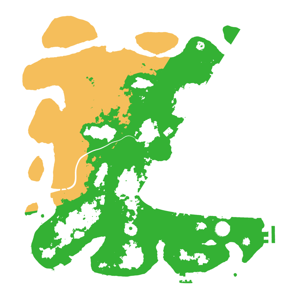 Biome Rust Map: Procedural Map, Size: 3500, Seed: 376892920