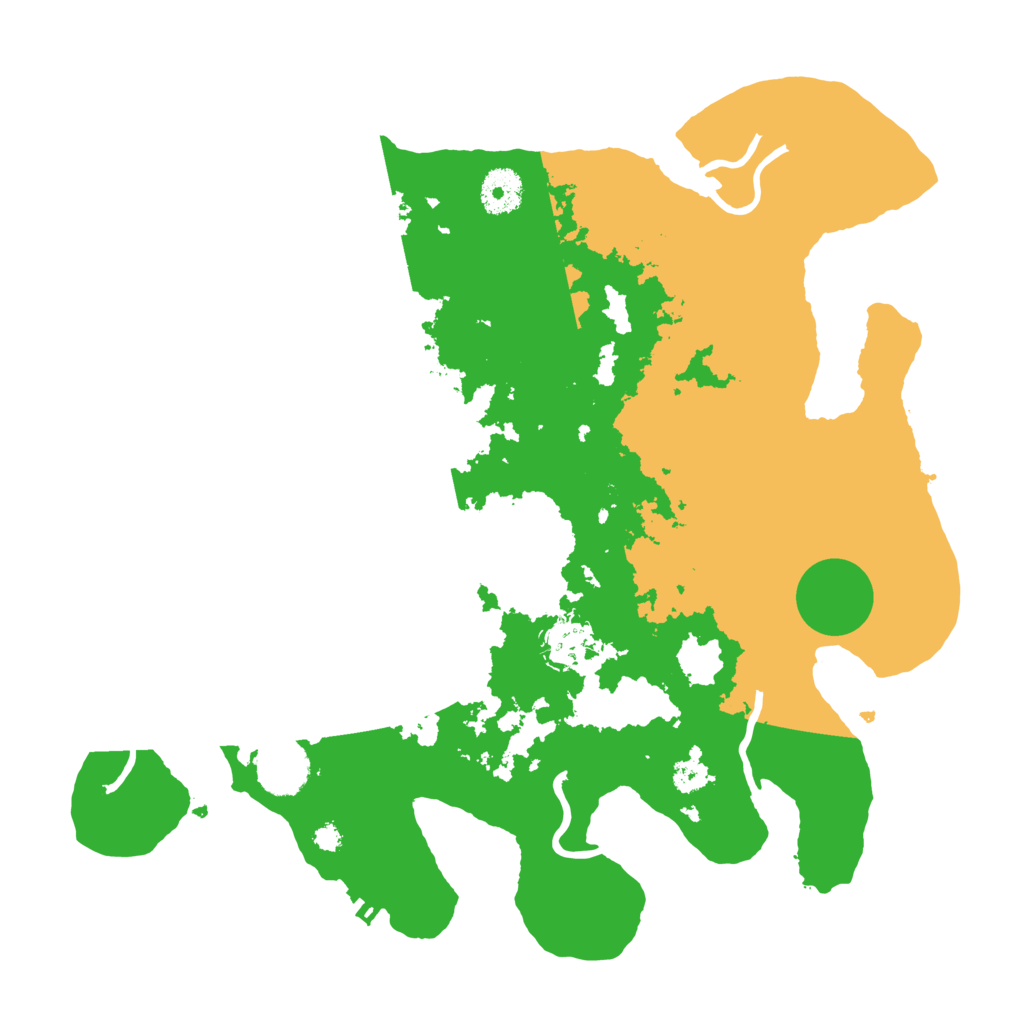 Biome Rust Map: Procedural Map, Size: 3500, Seed: 35375452