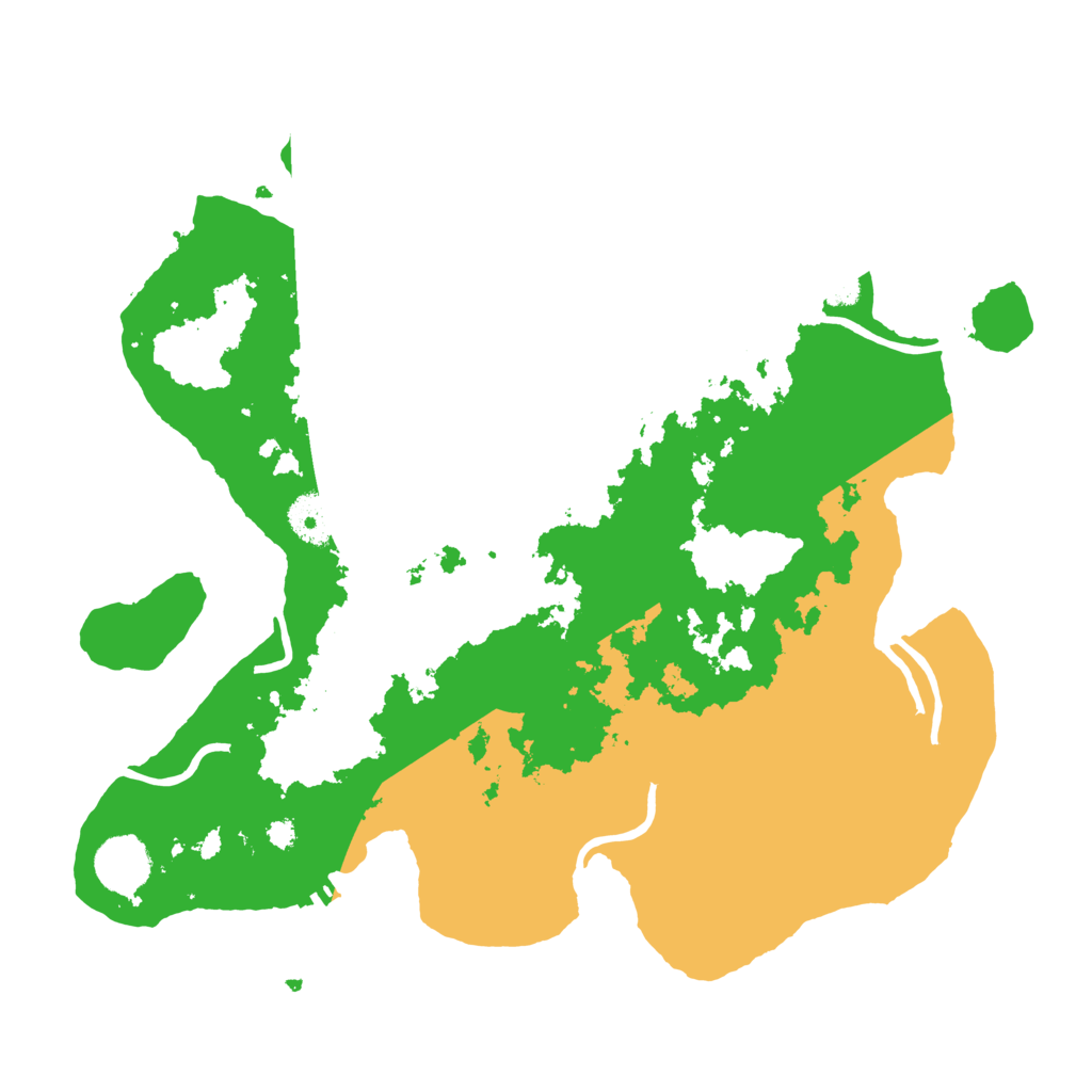 Biome Rust Map: Procedural Map, Size: 3500, Seed: 29347