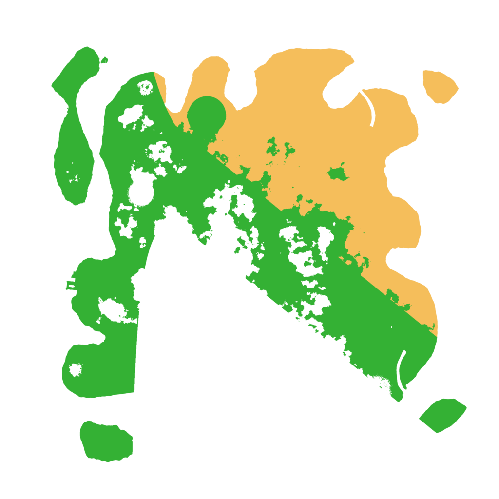 Biome Rust Map: Procedural Map, Size: 3500, Seed: 866183