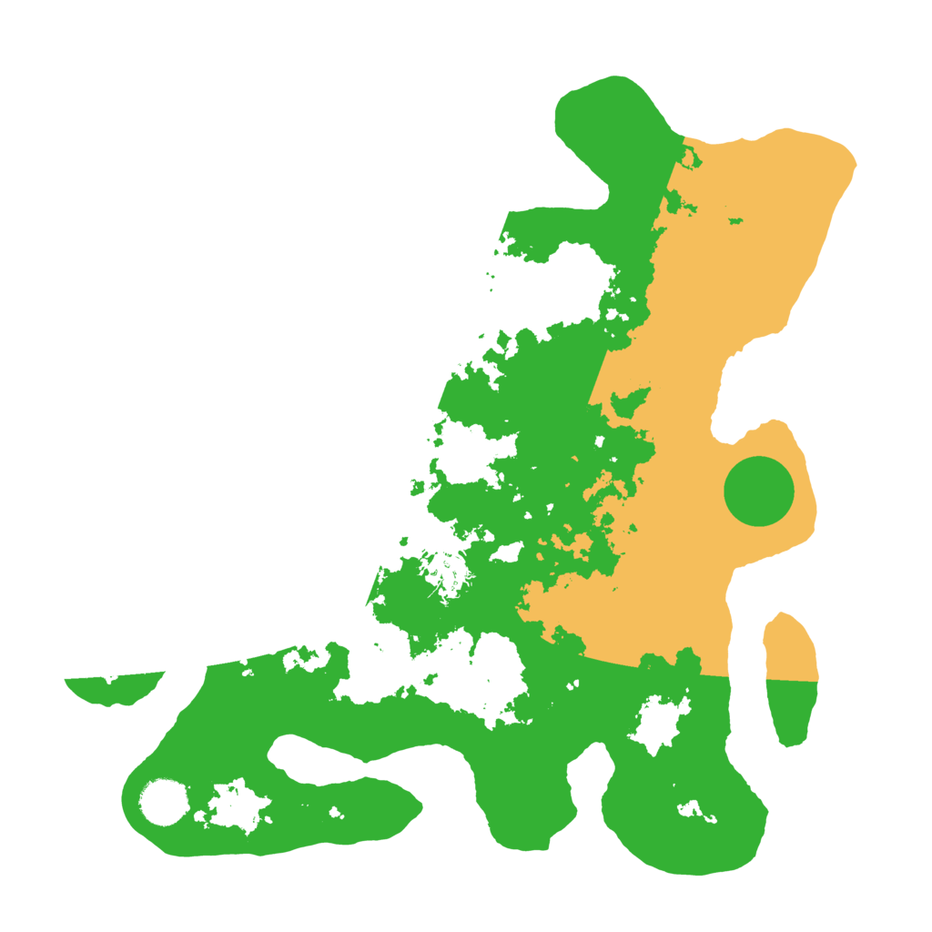 Biome Rust Map: Barren, Size: 3500, Seed: 429069754