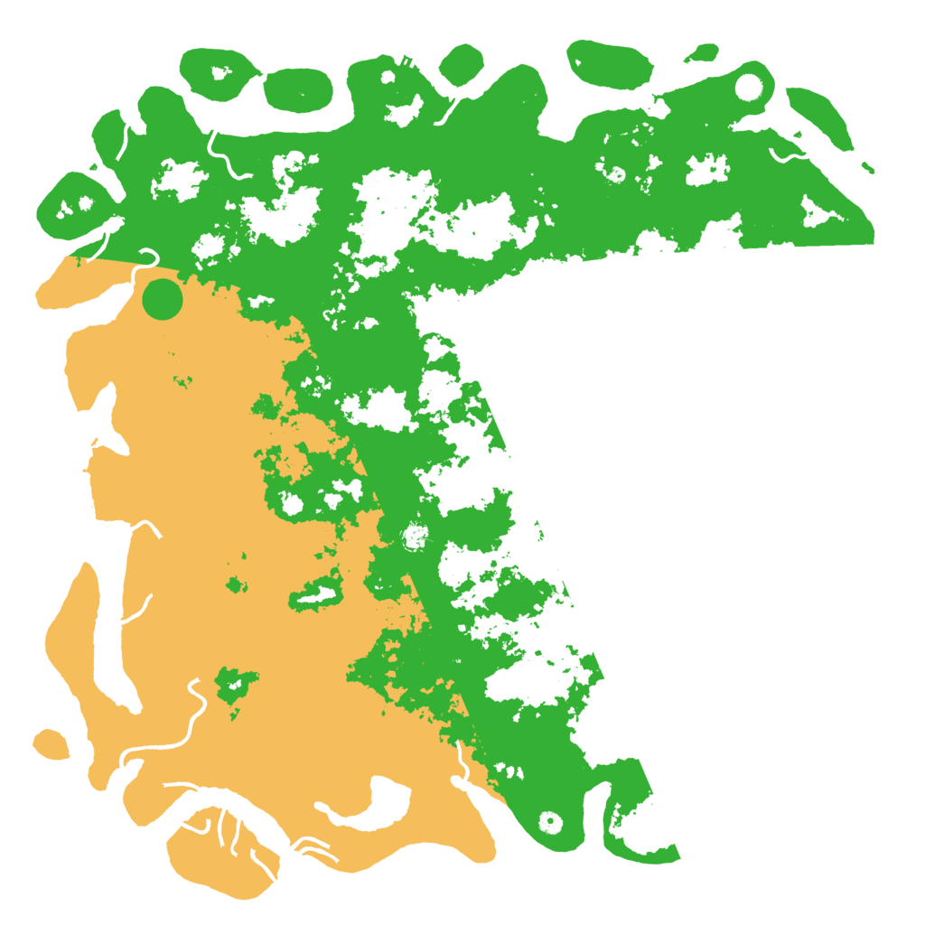 Biome Rust Map: Procedural Map, Size: 6000, Seed: 17670