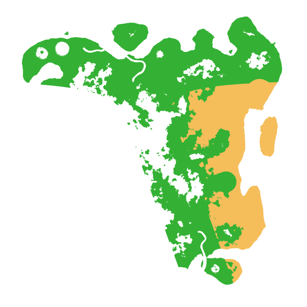 Biome Rust Map: Procedural Map, Size: 3900, Seed: 80765