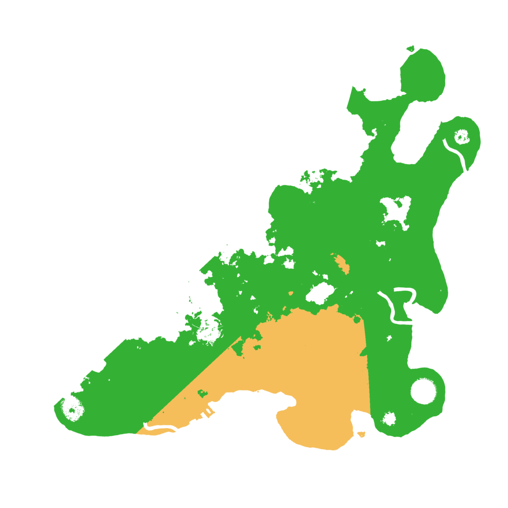 Biome Rust Map: Procedural Map, Size: 3500, Seed: 109723714