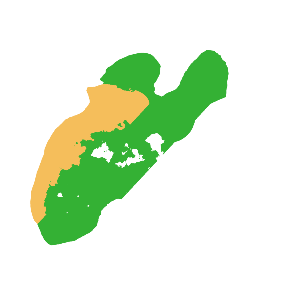 Biome Rust Map: Barren, Size: 2000, Seed: 55242