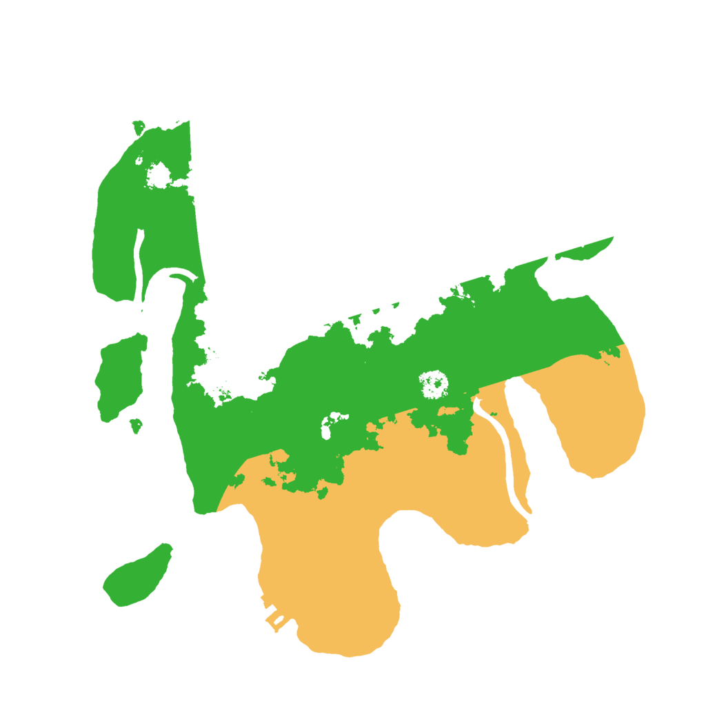 Biome Rust Map: Procedural Map, Size: 2500, Seed: 7757