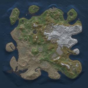 Thumbnail Rust Map: Procedural Map, Size: 3500, Seed: 924820011, 19 Monuments