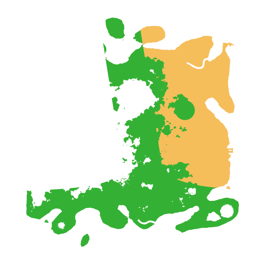 Biome Rust Map: Procedural Map, Size: 3500, Seed: 515534168
