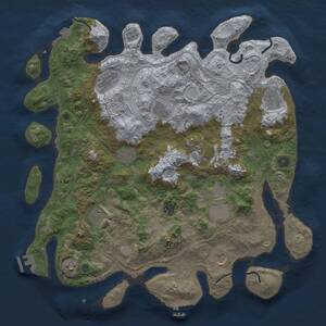 Thumbnail Rust Map: Procedural Map, Size: 4250, Seed: 37062430, 17 Monuments