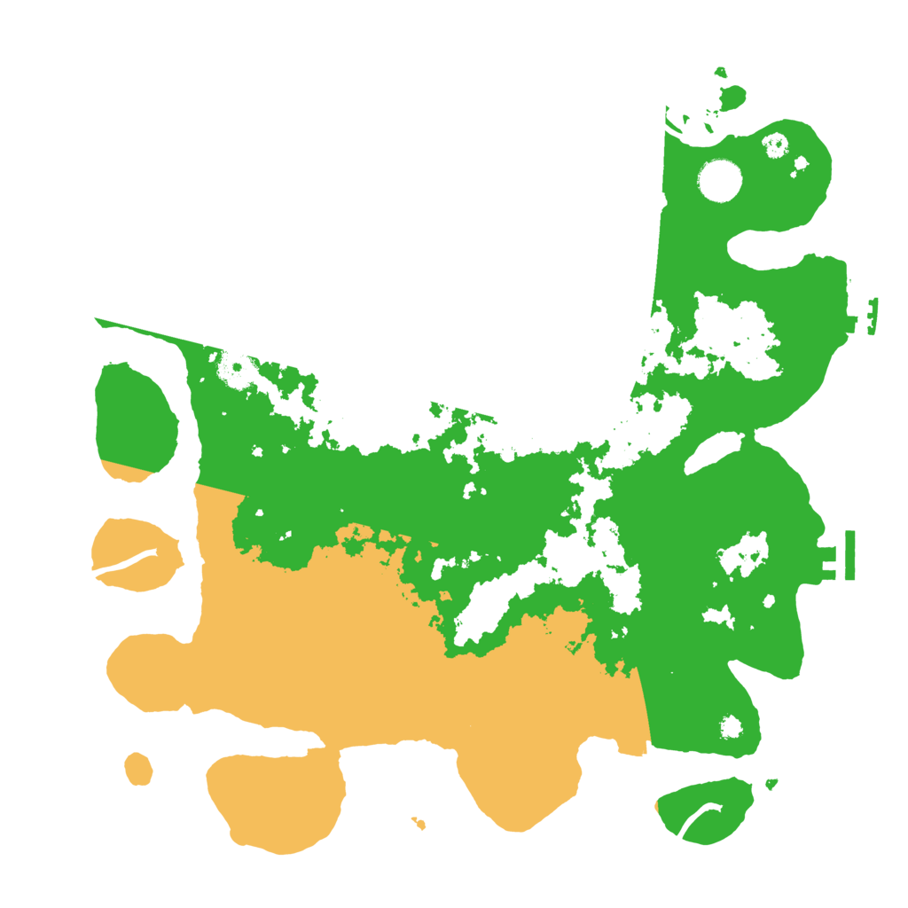 Biome Rust Map: Procedural Map, Size: 3700, Seed: 948448493