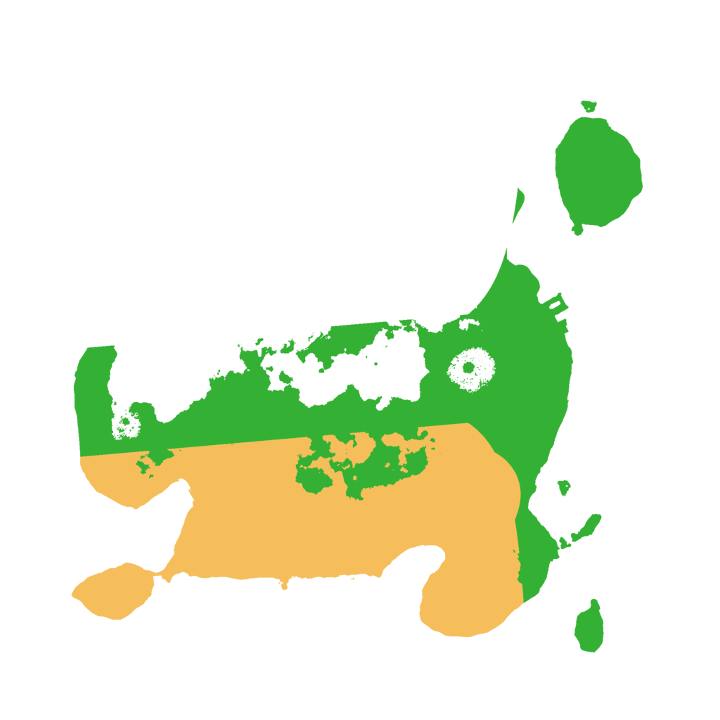 Biome Rust Map: Procedural Map, Size: 2500, Seed: 449361810