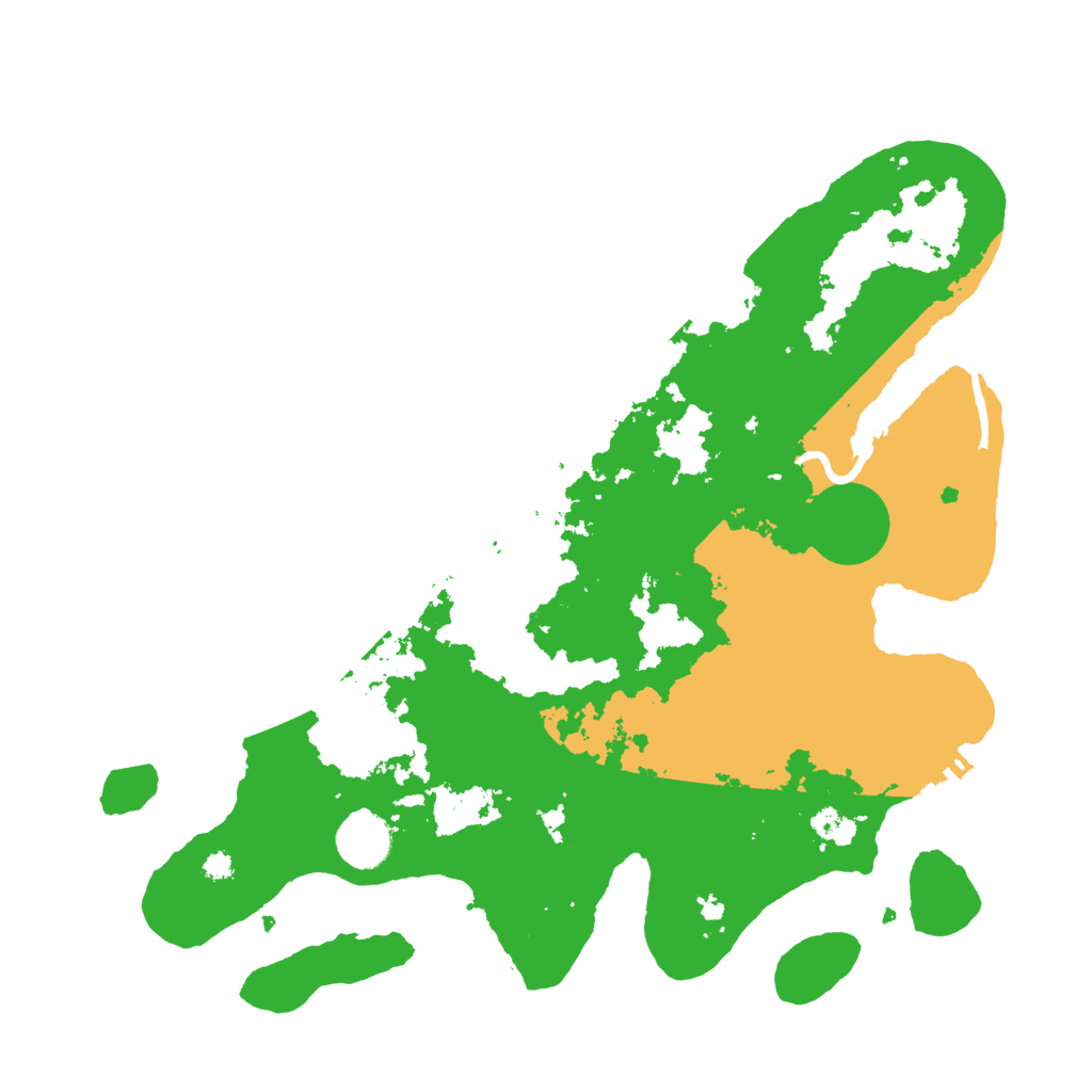 Biome Rust Map: Procedural Map, Size: 3500, Seed: 2098458396