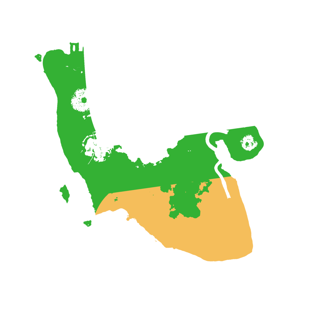 Biome Rust Map: Procedural Map, Size: 2100, Seed: 1488