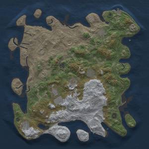 Thumbnail Rust Map: Procedural Map, Size: 4250, Seed: 709610229, 20 Monuments