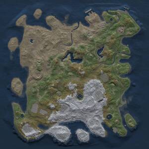 Thumbnail Rust Map: Procedural Map, Size: 4250, Seed: 709610229, 15 Monuments
