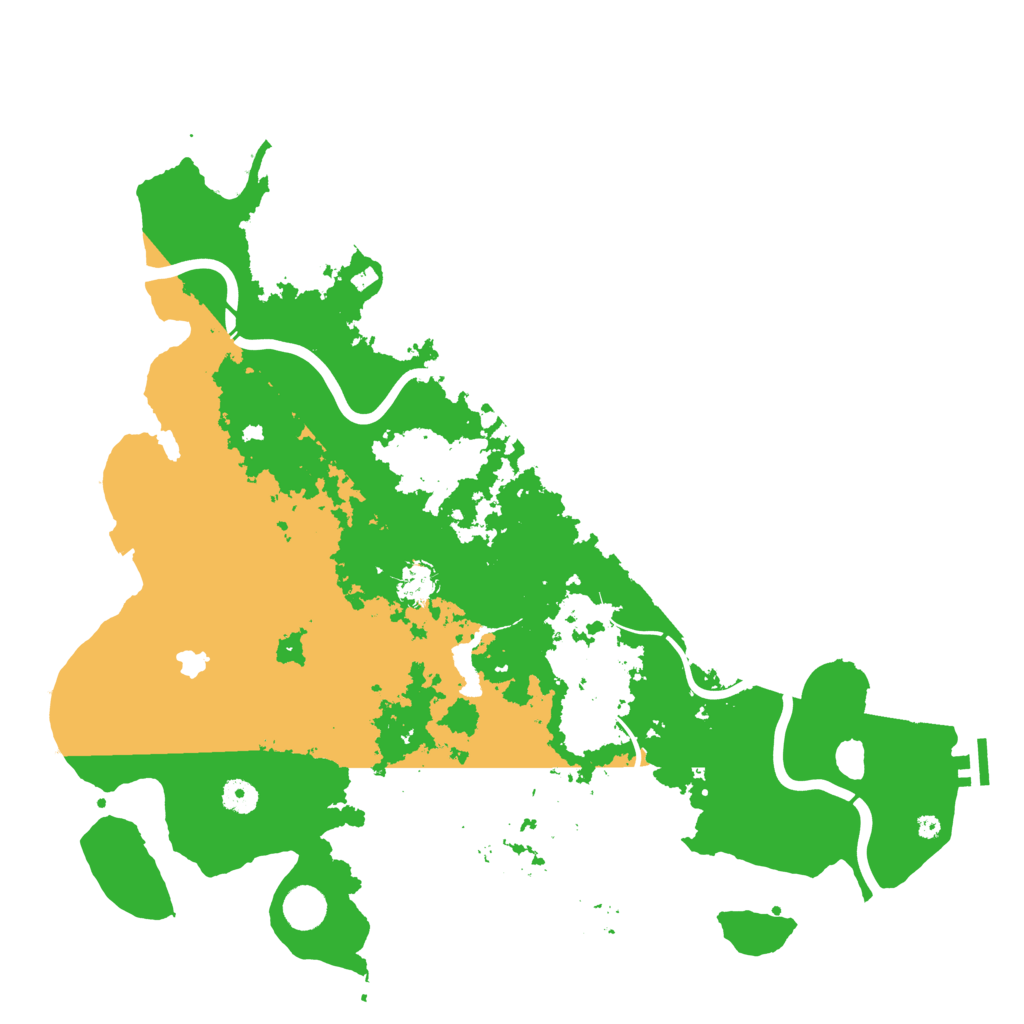 Biome Rust Map: Procedural Map, Size: 4400, Seed: 599188860