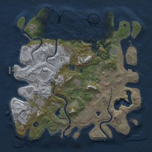 Thumbnail Rust Map: Procedural Map, Size: 4250, Seed: 780626625, 16 Monuments