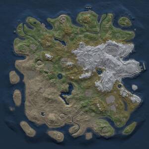 Thumbnail Rust Map: Procedural Map, Size: 4250, Seed: 1812671077, 15 Monuments