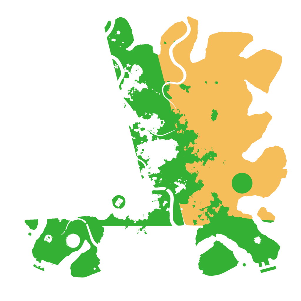 Biome Rust Map: Procedural Map, Size: 3850, Seed: 6221263