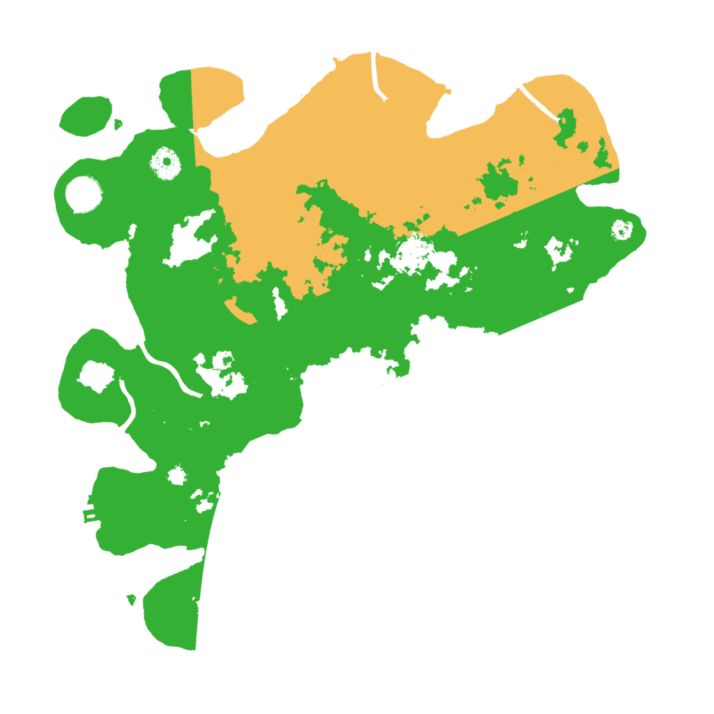 Biome Rust Map: Procedural Map, Size: 3500, Seed: 15666