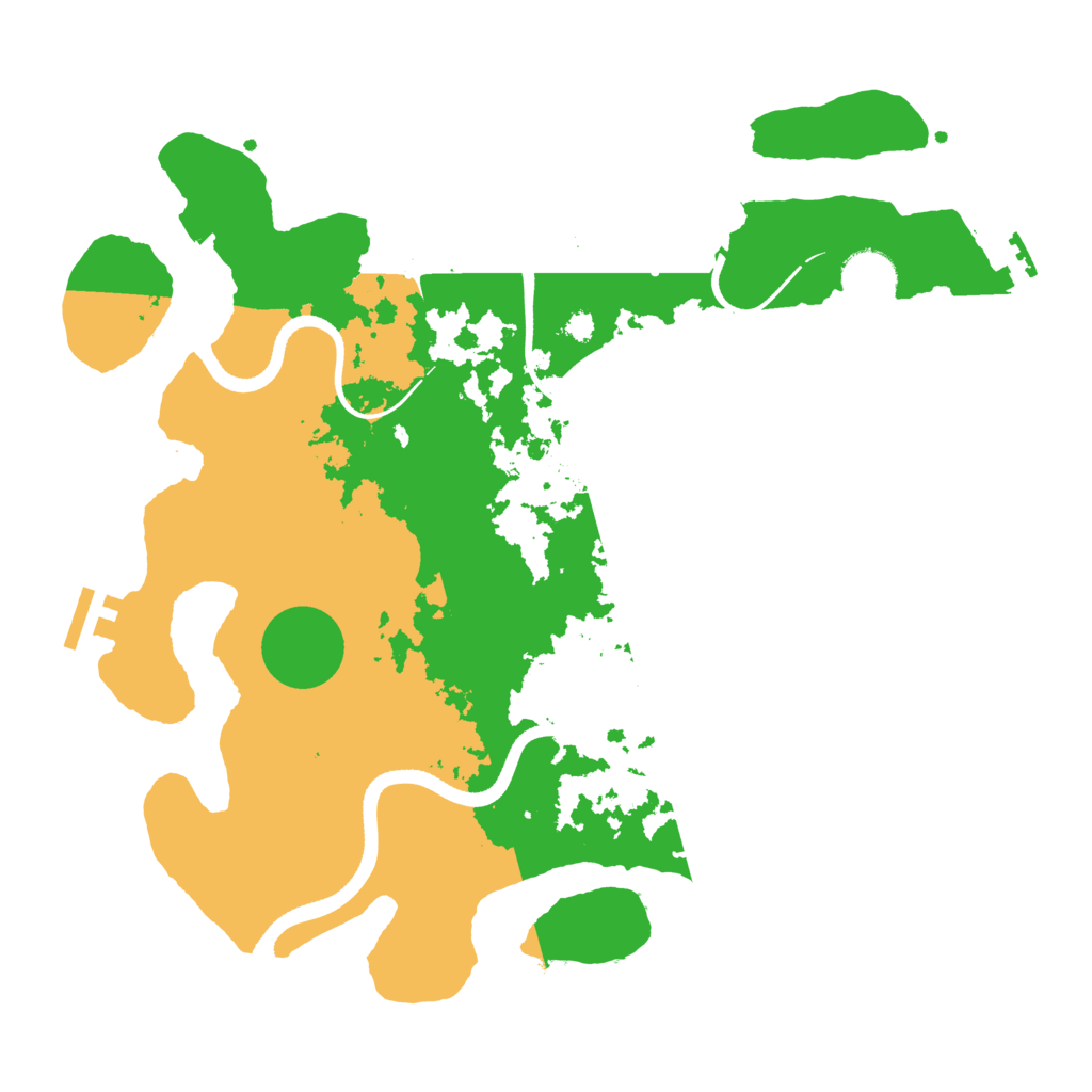 Biome Rust Map: Procedural Map, Size: 3500, Seed: 672175754