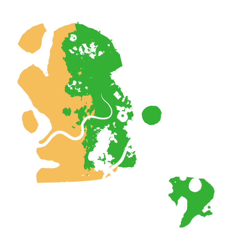 Biome Rust Map: Procedural Map, Size: 3500, Seed: 88443