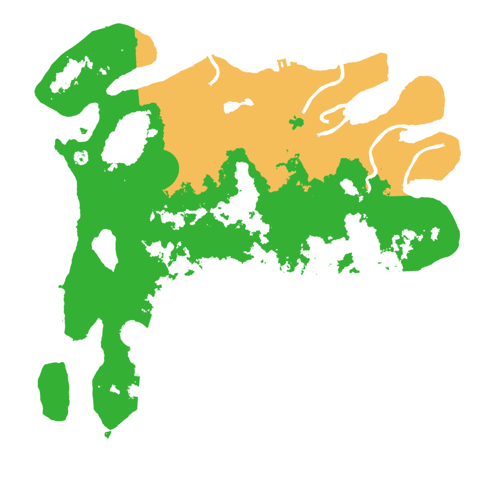 Biome Rust Map: Procedural Map, Size: 3500, Seed: 7877