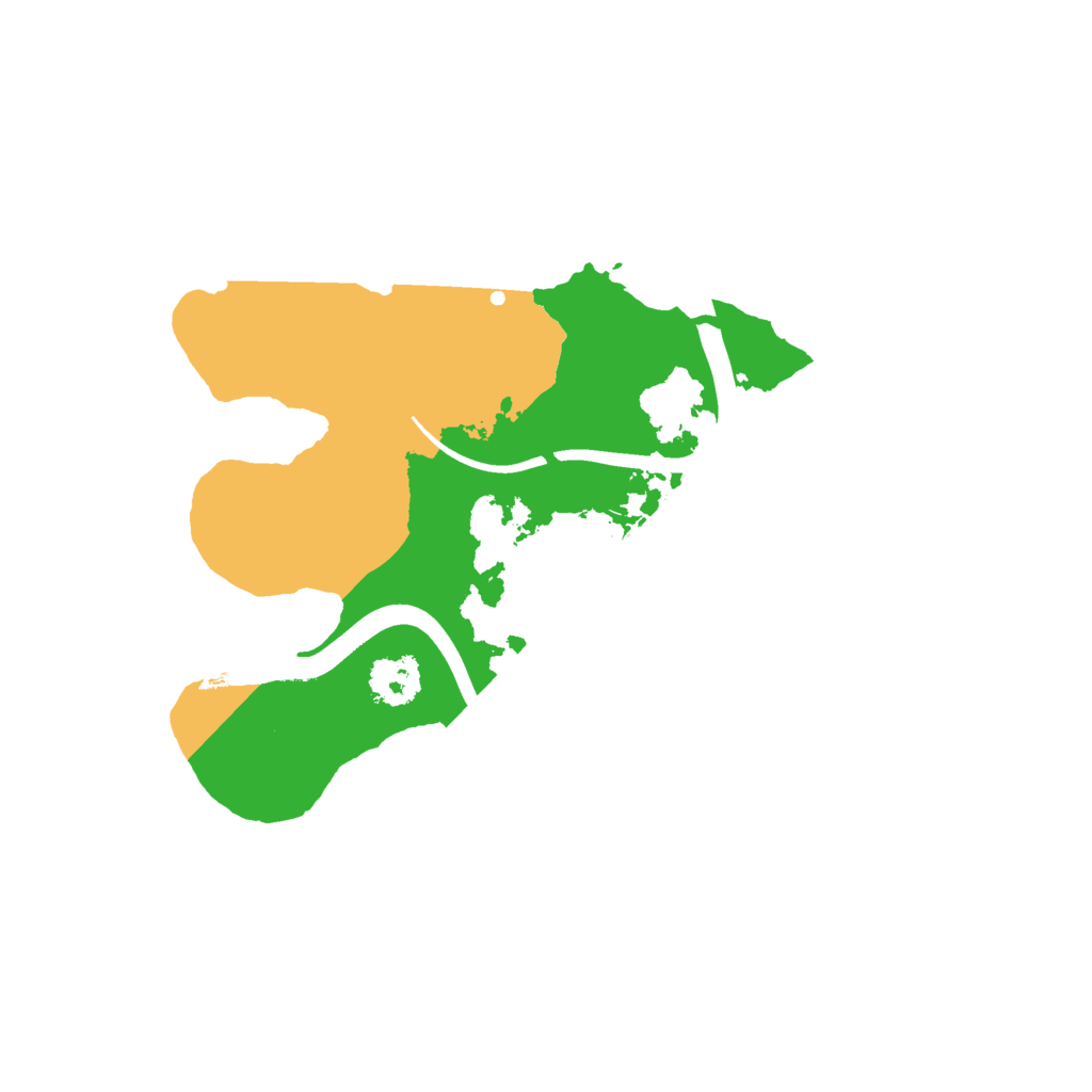 Biome Rust Map: Procedural Map, Size: 2160, Seed: 1348543