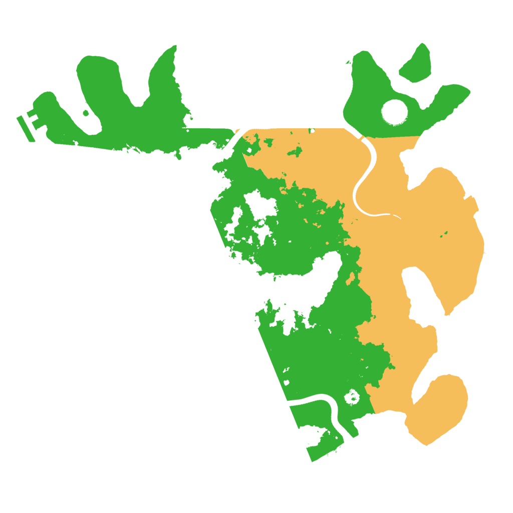 Biome Rust Map: Procedural Map, Size: 3500, Seed: 20220923