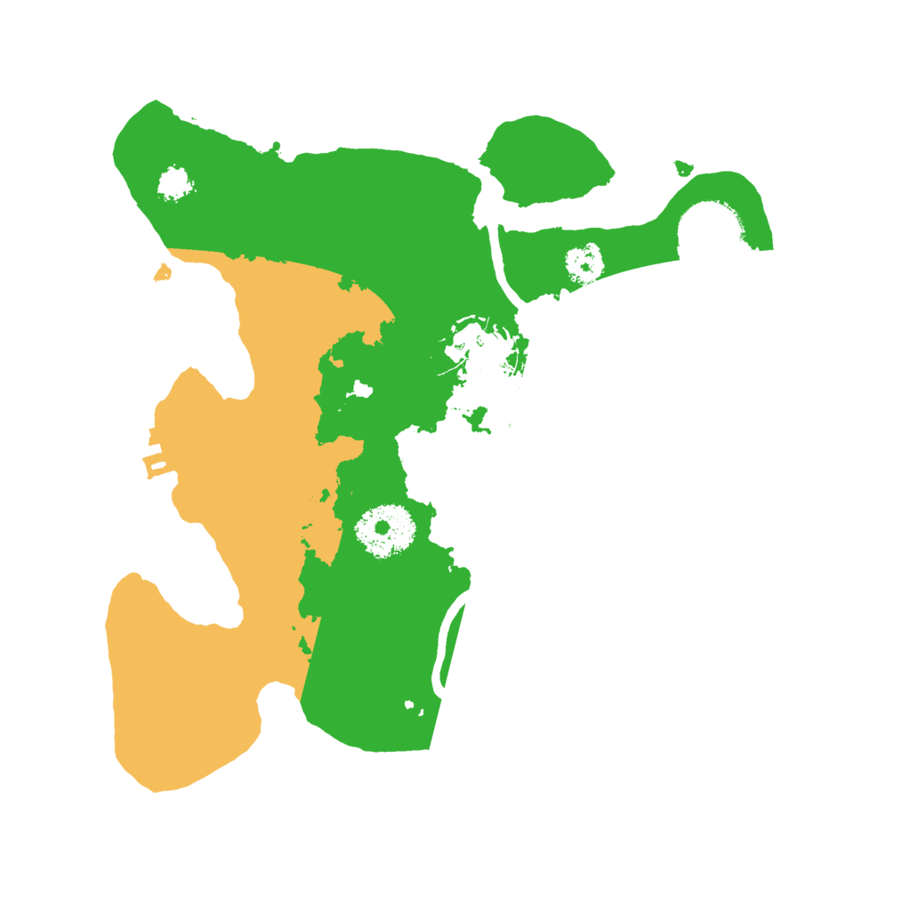 Biome Rust Map: Procedural Map, Size: 2500, Seed: 935213622