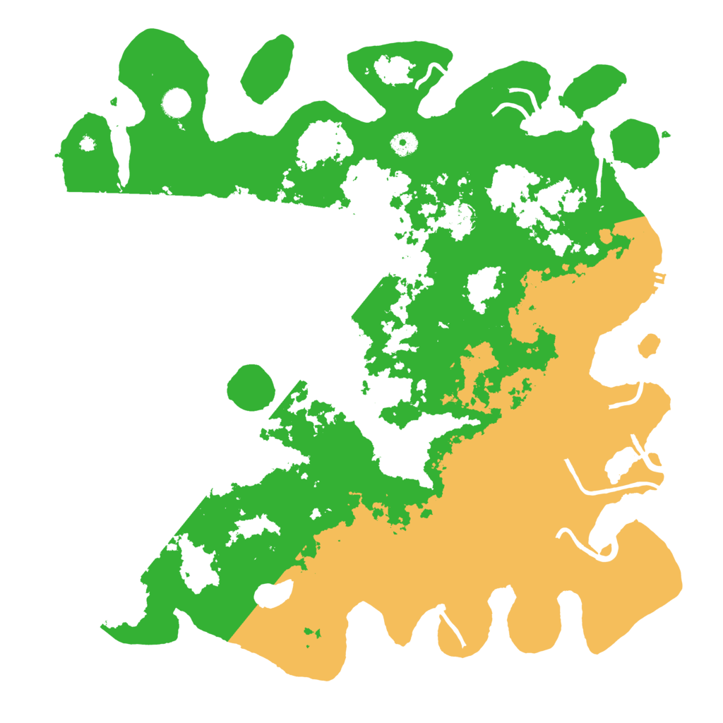Biome Rust Map: Procedural Map, Size: 4350, Seed: 96