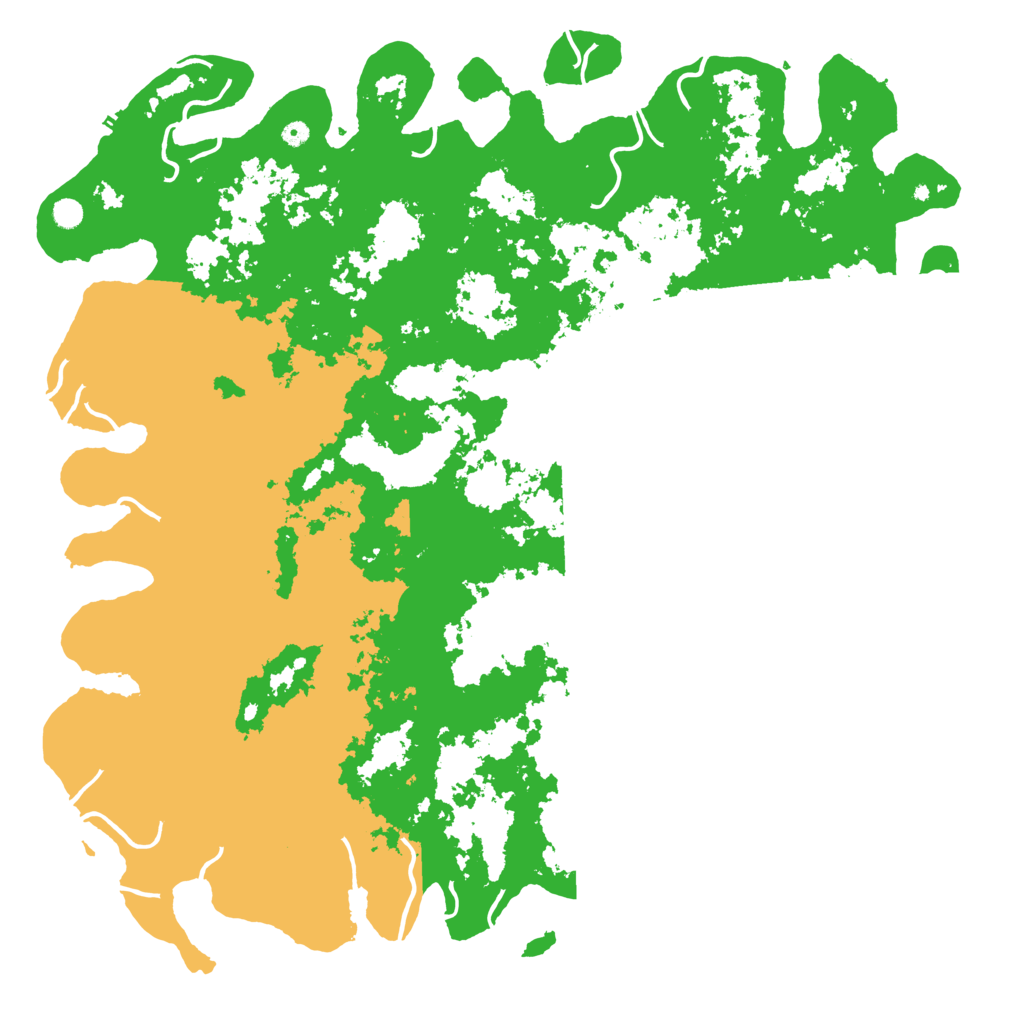 Biome Rust Map: Procedural Map, Size: 6000, Seed: 48697150