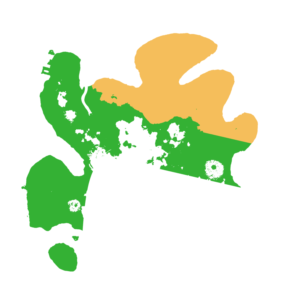 Biome Rust Map: Procedural Map, Size: 2500, Seed: 22121157