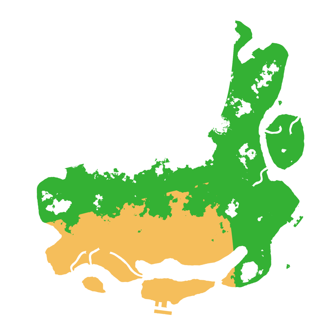 Biome Rust Map: Procedural Map, Size: 3700, Seed: 483431495