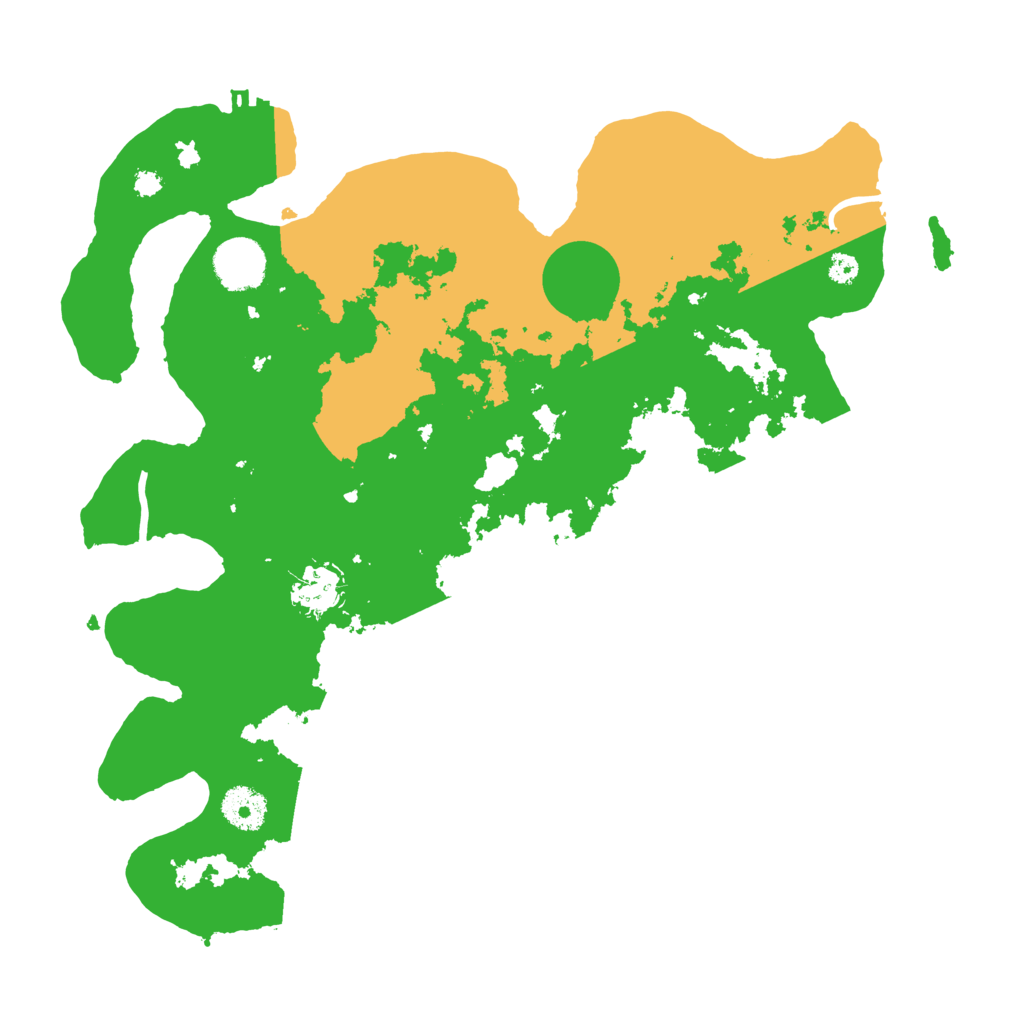 Biome Rust Map: Procedural Map, Size: 3500, Seed: 17194105