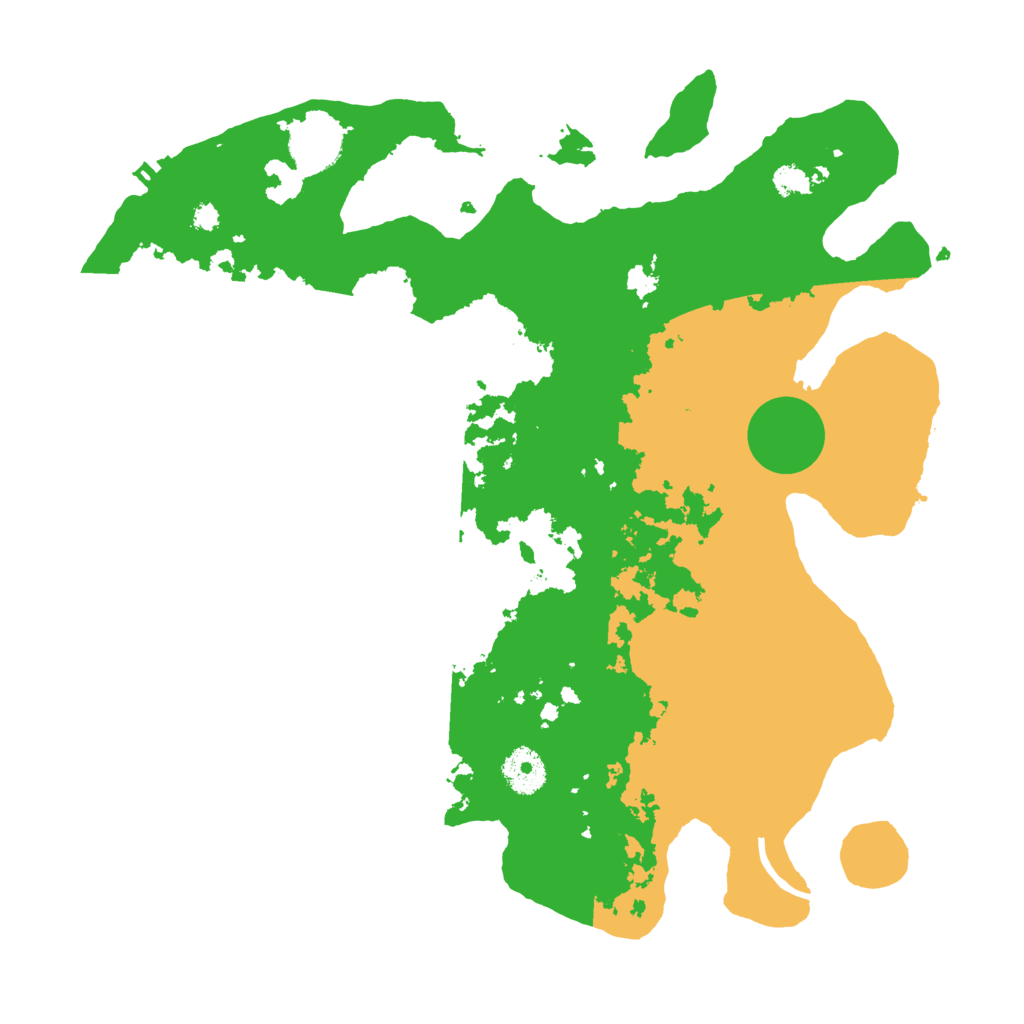 Biome Rust Map: Procedural Map, Size: 3500, Seed: 11577