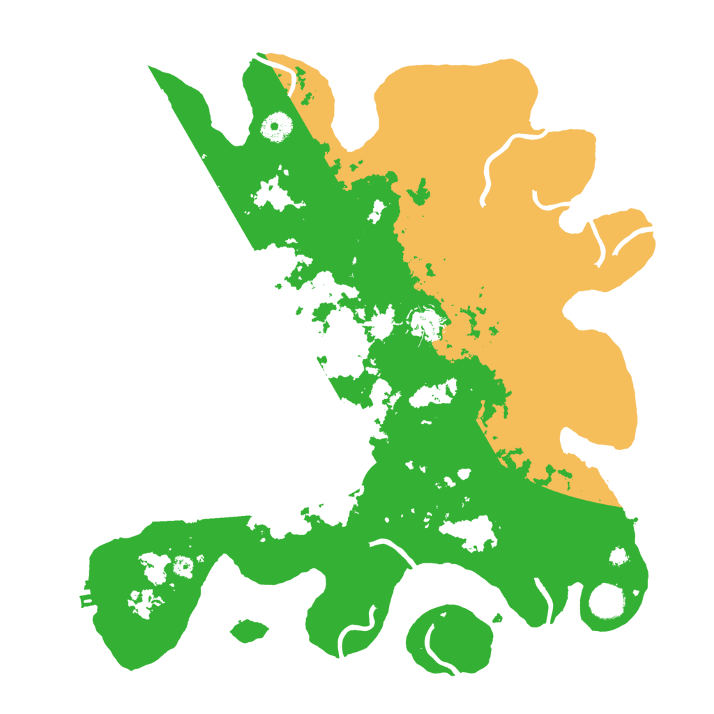 Biome Rust Map: Procedural Map, Size: 3600, Seed: 46283770