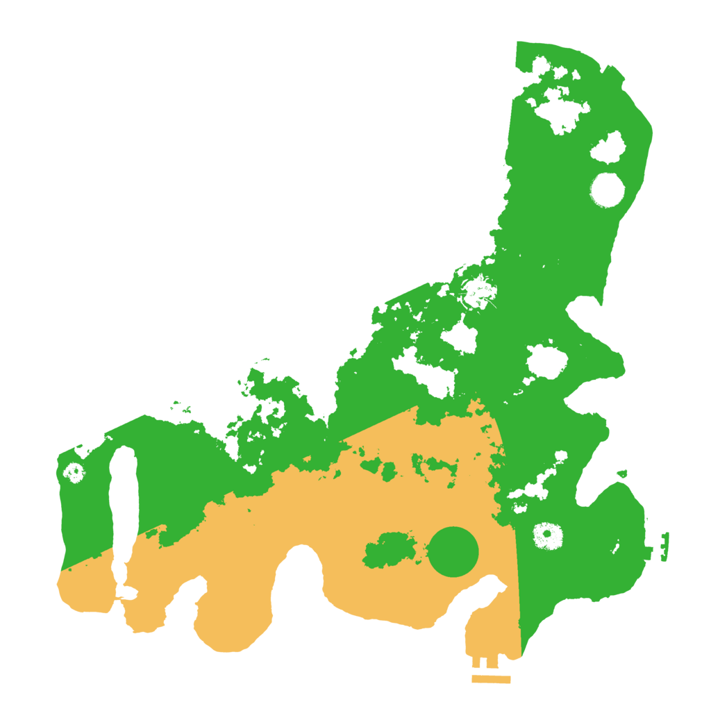 Biome Rust Map: Procedural Map, Size: 3700, Seed: 828437748