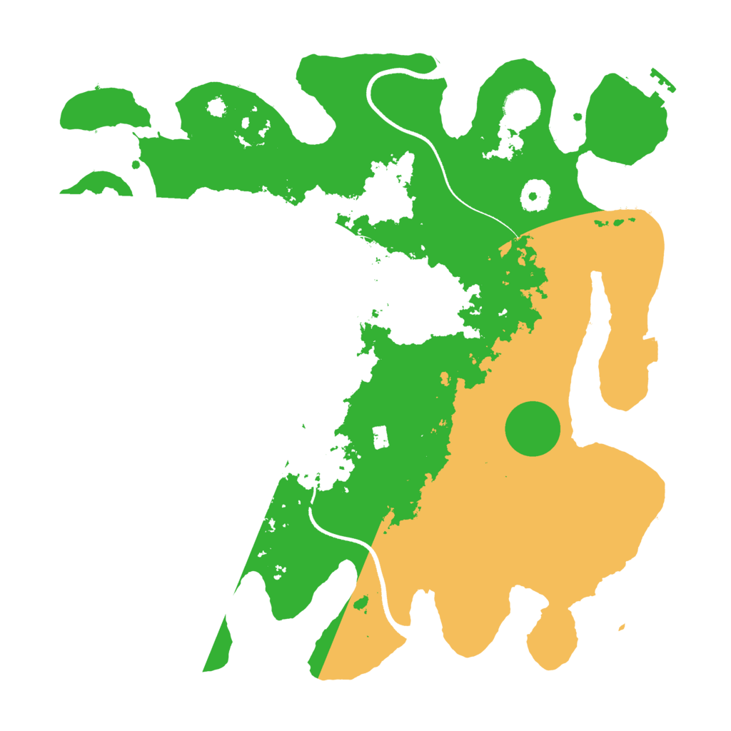 Biome Rust Map: Procedural Map, Size: 3500, Seed: 373257564