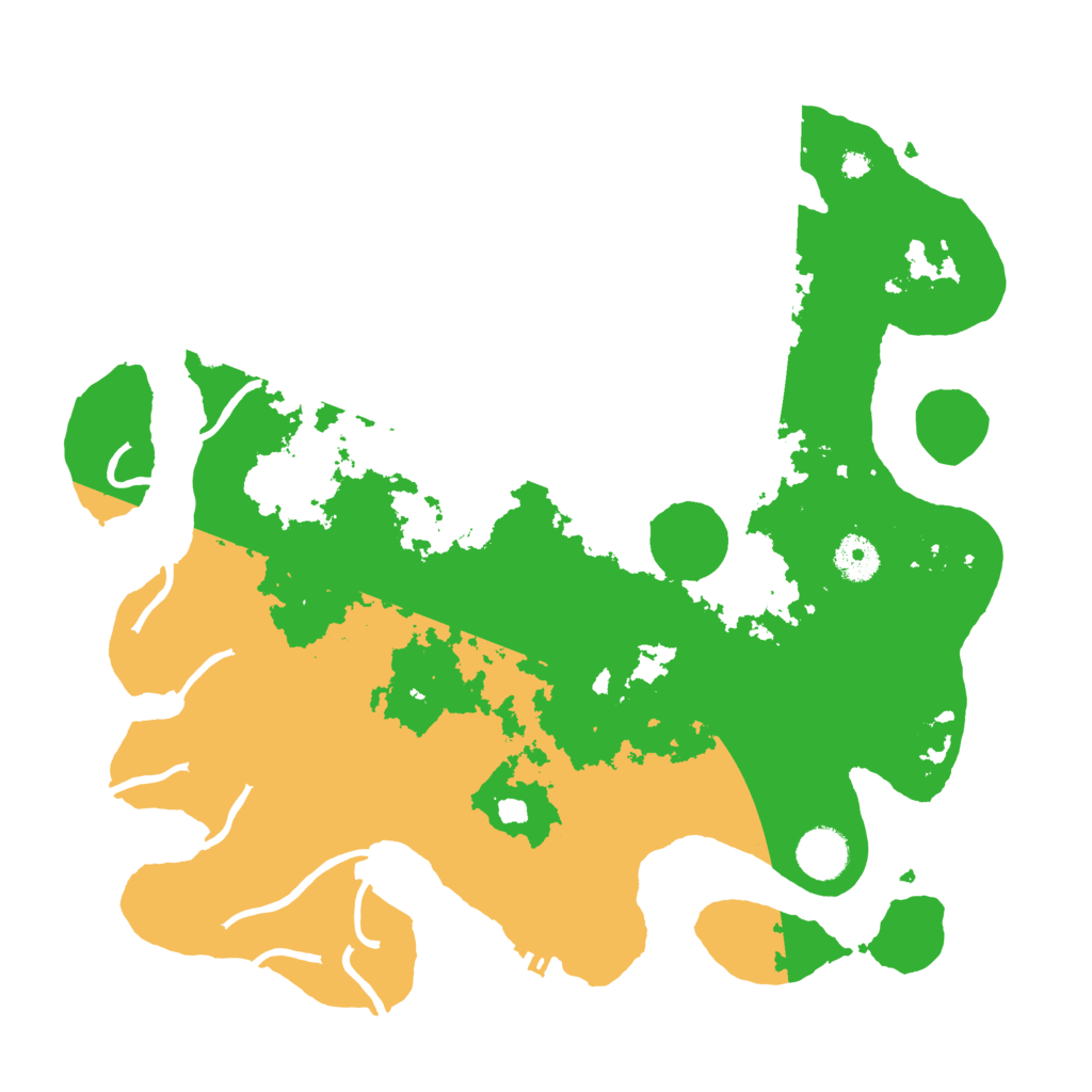 Biome Rust Map: Procedural Map, Size: 3700, Seed: 58252457