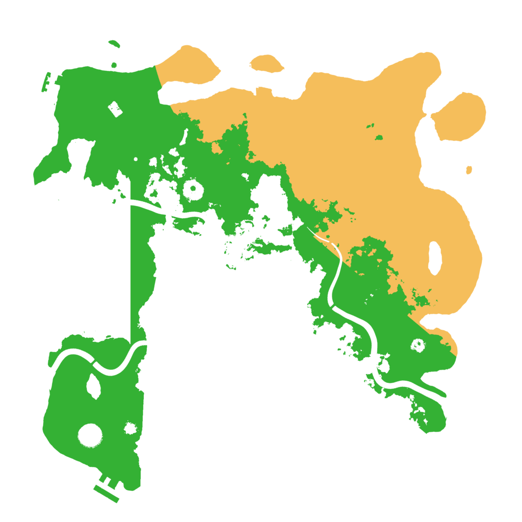 Biome Rust Map: Procedural Map, Size: 3850, Seed: 58979140